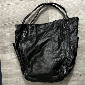 Gap Faux Patent Leather Tote Bag